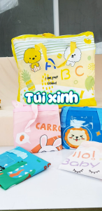 [HỎA TỐC 4H] Túi đựng quần áo chăn mền gối cho bé đi học nhà trẻ mẫu giáo 43x39x19cm vải oxford 600D họa tiết dễ thương Urombaby