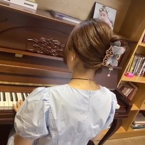 F4 Jepit Rambut Korea Bahan Alloy Pita Jedai Logam Jumbo Kupu Kupu Metal Hair Claw Clips AF05