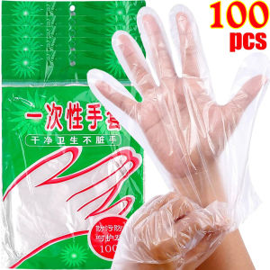 Disposable Gloves Catering Food Grade Plastic Transparent Gloves Restaurant Supplies Kitchen Dining Tableware Accessories