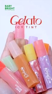 ✅ Baby Bright  ลิปทินท์น้ำ【เจลาโต้ไอซี่ทินท์】ปากแก้มตา Baby Bright Gelato Icy Tint 3g