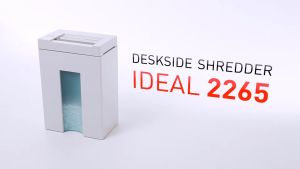 IDEAL 2265 S 4mm Paper Shredder (Straight Cut) - 13 sheets (20 Liters)  5 Years Warranty 2265S non stop Strip Cut mesin perincih kertas)