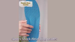 4Pcs Sport Orthopedic Insoles for Feet Men Women Breathable Shock Absorption Shoes Insole for Running Basketball Sport Care Pads