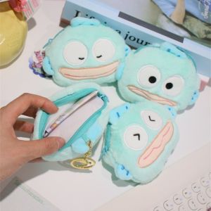Kawaii Cartoon Hangyodon Plush Coin Wallet Cute Soft Plush Zero Money Bag Small Wallet Boys and Girls Earphone Storage Bag