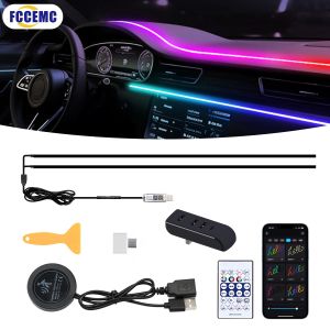 รถบรรยากาศ Light Strip App ปิดอัตโนมัติโมดูล 30 วินาที USB ขยาย Dock Ambient Mood สําหรับ Tesla รุ่น 3 Y S X