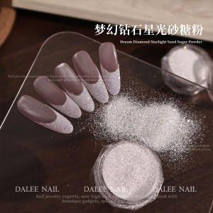 Nail Art Dreamy Diamond Starlight Sugar Powder Shiny Silver Foil Bright Sparkling Moonlight Aurora Silver Nail Drill Powder