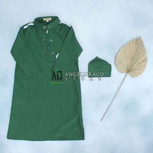 Jubah Anak Hijau / Jubah / Jubah Anak / Jubah Anak Laki-Laki / Gamis Anak Hijau / Gamis / Gamis Anak / Gamis Anak Laki-Laki / Baju Muslim Anak Laki-Laki