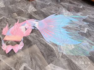 Mermaid Tail Swimming Suit Family Dive Gold Stamp Tail Childrens Swimming Fish Tail Set Backless Elegant Style Breathable Casual Swimwear