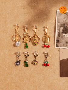 Coach Bag Cherry Pendant Keychain Car Luxury Mobile Accessory Gift Birthday Bag Car Accessories Fashionable Trendy