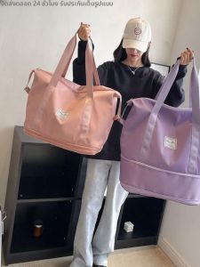 กระเป๋าเดินทางขนาดเล็กความจุขนาดใหญ่ Oxford Cloth กระเป๋าเดินทางแบบพกพาพร้อมสายเดี่ยวสำหรับการเดินทางระยะสั้น กระเป๋าใส่เสื้อผ้าสำหรับออกกำลังกาย