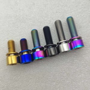 1 chiếc bu lông titan Vitaltitanium cấp 5 có vòng đệm giữ M6 x 13mm đường kính đầu 10mm giá 1 chiếc bu lông titan chất lượng cao xuất khẩu sang các nước Hoa Kỳ và EU