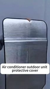 Air Conditioner Outdoor Unit Cover Waterproof Sunscreen Aluminum Foil Outside AirCon Cover saving on electric bills up to 25% 95cmm*50cm