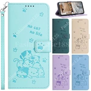 Vivo Y39 5G 2025เคสแมวน่ารักสำหรับ Vivo Y39 5G VivoY39 Y 39 2025เคสฝาปิดโทรศัพท์หนังหรูกระเป๋าเงินมีช่องเสียบบัตรสายคล้องป้องกันการตกหล่นของเคสกันกระแทกมือถือแมว