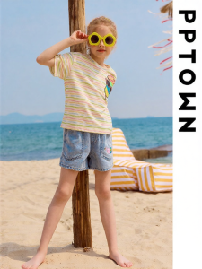 PPTOWN | Soft Summer Kids Short Jeans
