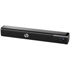 Hp Wired Desktop Laptop Computer Speakers Long Bar Mini External USB Home Desktop Sound Box Stereo Bass Plastic Body Universal