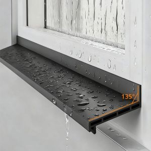 แผ่นกันน้ำสำหรับหน้าต่าง TPE ขนาด 1.1 เมตร สำหรับระเบียง กันน้ำ กันฝน แผ่นกั้นน้ำสำหรับหน้าต่างบ้าน แถบปิดผนึก