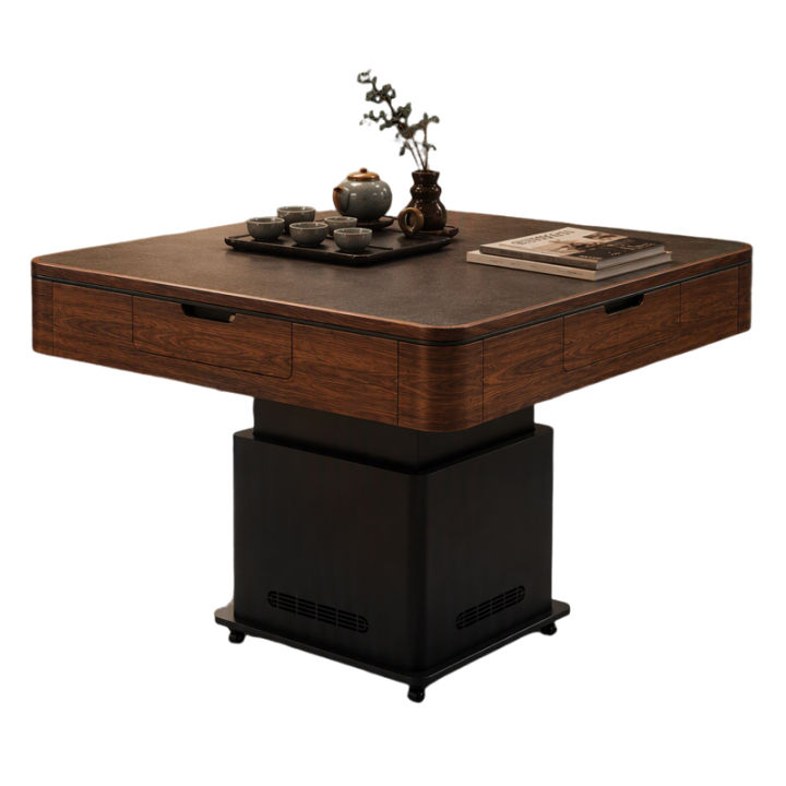 SHIHE | Solid Wood Adjustable Heating Automatic Mahjong Table | Lazada ...