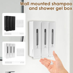 Shampoo Dispenser for Shower Wall Shampoo Dispenser Wall Mounted Conditioner Dispenser Refillable Liquid Soap Dispenser Bottle