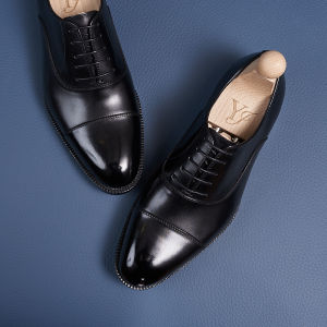 Mens Oxford Shoes Three-Way Buckle Wedding Shoes Increased Height 5cm Leather British Business Style Marriage Shoes