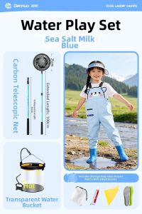BENNUO | Waterproof All-in-One Waders for Kids with Integrated Rain Boots
