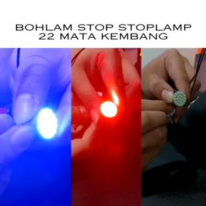 Bohlam stop stoplamp 22 mata kembang 22 LED Universal Semua Lampu Stop Motor