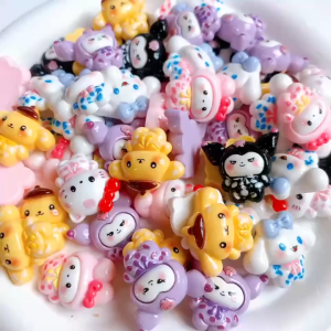 ตุ๊กตาเรซิ่นรวม 10 ชิ้น เรซิ่นDIY ลายซานริโอ้ แฮนด์เมดน่ารัก พร้อมส่ง