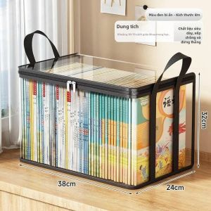 Hộp Đựng Đồ PVC Trong Suốt Lớn Có Nắp Bật Và Cửa Sổ Quan Sát Hộp Đựng Đồ Đa Năng Gấp Gọn Được Dùng Cho Đồ Chơi Đồ Thủ Công & Vật Dụng Hộp Quà Tặng