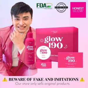 【𝗥𝗘𝗔𝗗𝗬 𝗧𝗢 𝗦𝗛𝗜𝗣】GLOW 190 HONEST GLOW REJUVENATING SET FOR MELASMA AND PEKAS SET | TRANSFORMED SKIN