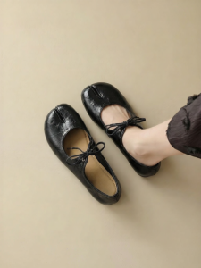 Agsdon | Elegant Black Toe Separated Mary Janes 2026 Summer Comfortable Sandals