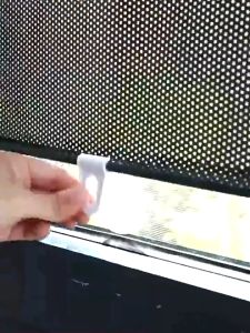 (Dream Nest)COD ที่บังแดด ม่านกันแดด ม่านม้วนอัตโนมัติ ป้องกันความร้อน ม่านบังแดดแบบสไลด์ยืดหดได้ กันความร้อน ใช้งานง่าย