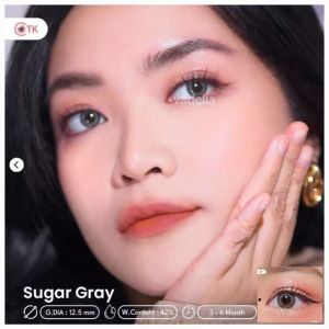 Softlens Macaron By Ctk Dia. 14.5 mm Normal & Minus ( -0.50 s/d -6.00 ) Choco Almond Sugar Berry Softlens