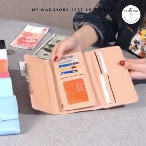 Meiruida Long Purse Women PU Leather FREE GIFT BOX | Dompet Panjang Wanita/Perempuan Kulit PU Series Meiruida | 时尚女性长款PU