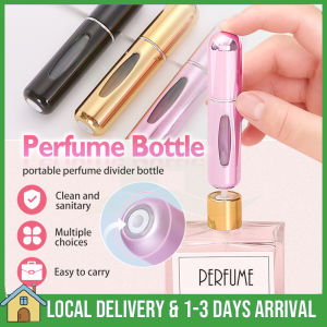 Perfume Bottle 5ml Portable Mini Refillable Atomizer Bottle 香水分装瓶 Fragrance Empty Bottle with Window Botol Minyak Wangi Kualiti Alloy