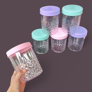 toples cristal cantik toples kue kering tempat penyimpanan makanan 2 ukuran