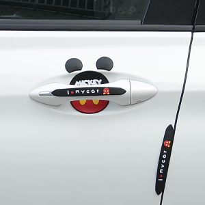 8PCS ประตูที่จับประตูพิทักษ์รอยขีดข่วน สติ๊กเกอร์มือจับประตูรถน่ารัก ประตูชามประตูรถป้องกันสี ปิดประตูมือจับคัพฟิล์ม