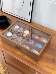 Walnut Watch Storage Box Padded Display Box Household Watch Storage Box Watch Case Jewellery Box