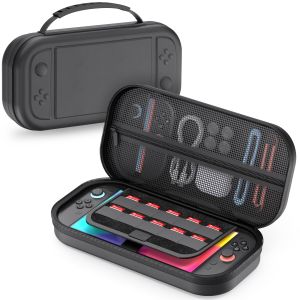 Túi Đựng Máy Nintendo Switch 2 Dung Tích Lớn Chất Liệu PU Cứng Cáp Di Động Có Ngăn Đựng Thẻ Game & Phụ Kiện Phiên Bản 2025