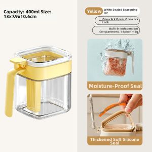 SHELI | Sealed Kitchen Seasoning Container with Lid and Spoon