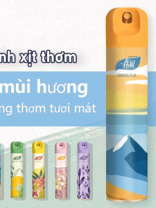 Xịt thơm không khí Xuân Phong 350ml Phân giải mùi tại gốc giữ hương lâu dài an toàn cho trẻ em