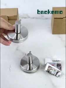 BAOKEMO Stainless Steel Suction Cup Hook Punch-free Waterproof Wall Hook Used For Kitchen Bathroom Hardware Accessories