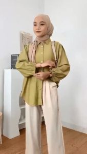 Kemeja Wanita Laura Blouse Polo Linen: Pilihan Modis & Nyaman