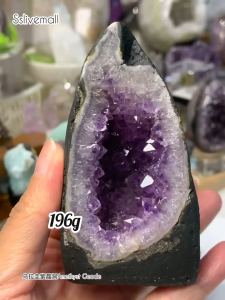 🇲🇾mini geode idea of Office table 💜 三胞胎 乌拉圭紫晶洞 Uruguay Amethyst Geode