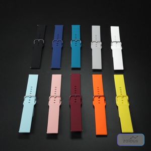 Amazfit GTS 2/2e/2 Mini/3/4/4 Mini/GTR 42mm 20mm Silicone Waterproof TPU Watch Strap Band Buckle Wristband