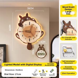 MEISD | Cat Decorative Wall Clock for Living Room Restaurant