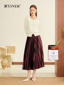 French Style Seagull Collar Wool Cashmere Blended Plant Embroidery Knit Sweater