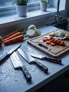 B&W | Multifunctional Stainless Steel Knife Stand