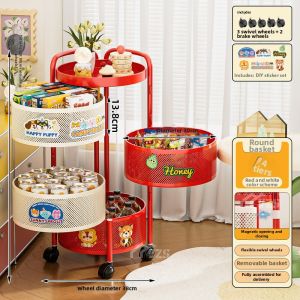 ZHUOHE | Dopamine Moving Storage Cart Shelf
