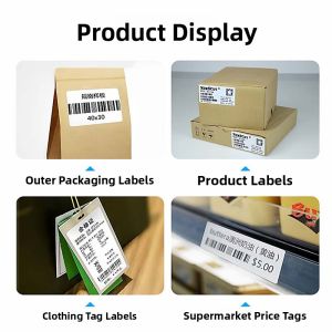 ZEBRA Original High Adhesive Environmentally Friendly Copperplate Paper Labels for Medicine And Food Printing And Sample Labels