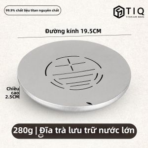 XINLONGTANG | Khay Trà Khô Titanium Tinh Khiết Đế Lớn May Mắn Phụ Kiện