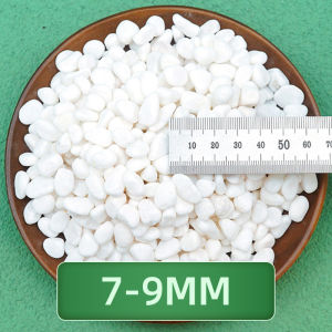 White Pebbles Gravel Snowflake White Rain Flower Stones Landscape Beautification Scenery Creation Carriage for Garden Courtyard Home Decoration