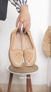THREE & THREE - Sepatu Women Slip On Loafer Formal Wanita 245--7